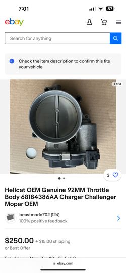 Hellcat Throttle Body