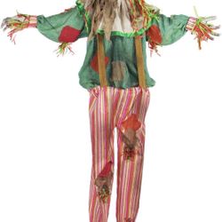 Burlap Scarecrow Clown Animatronic 