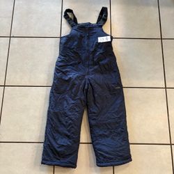 NEW Kids M 5/6 OshKosh B'gosh Snow Bibs Navy Blue