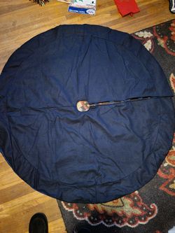 Navy Blue Christmas Tree Skirt