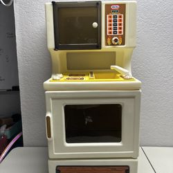 Little Tikes Tykes Vintage Stove Oven Microwave Sink Range Kitchen