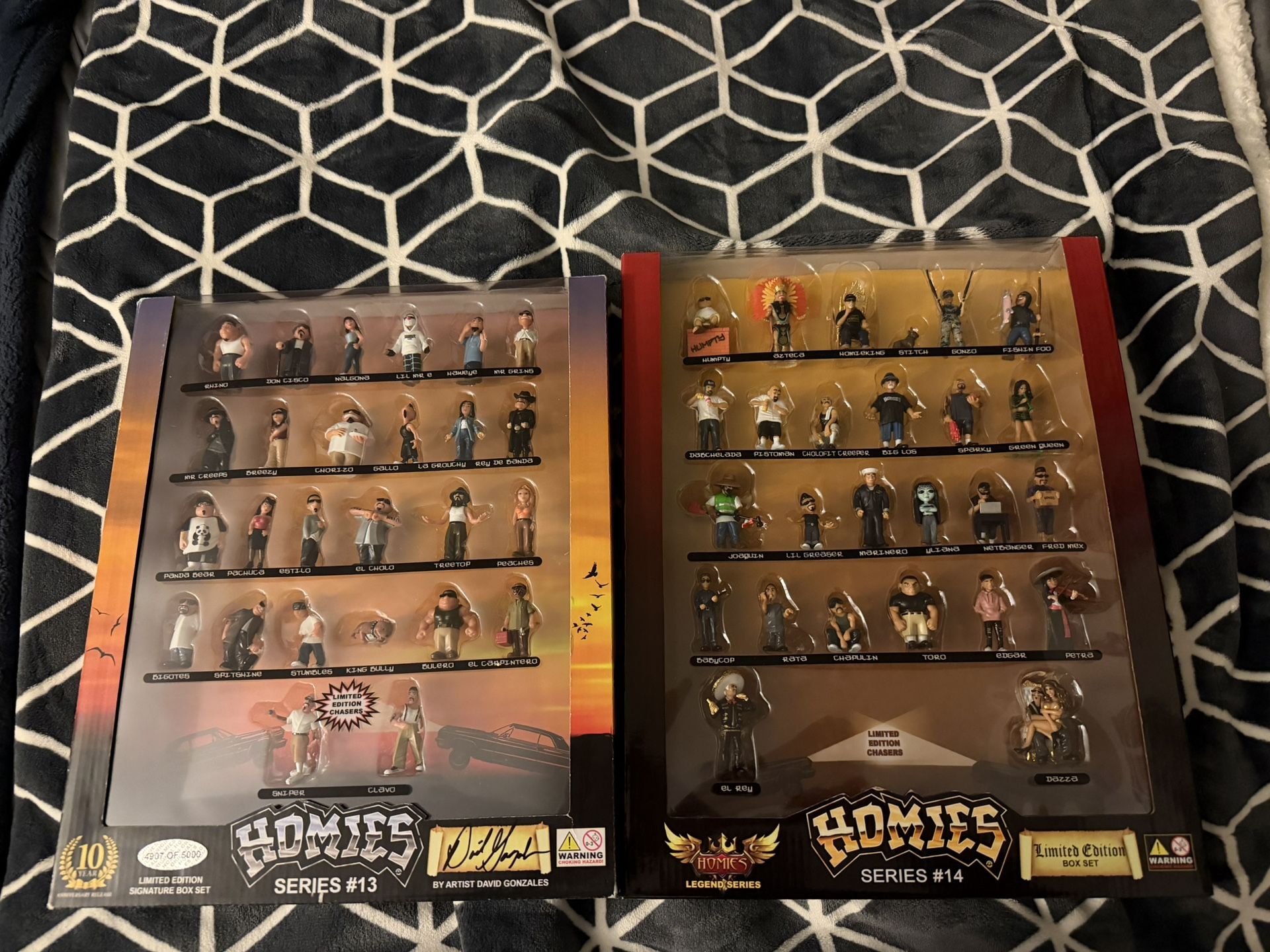 Homies #13 & #14 HOMIES SERIES 13 SIGNATURE LIMITED EDITION SET 1/5000.