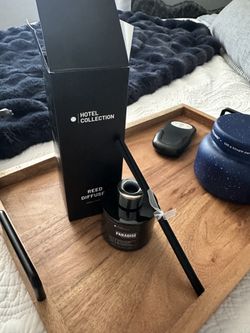 Hotel Collection a black Reed Diffuser, paradise scent