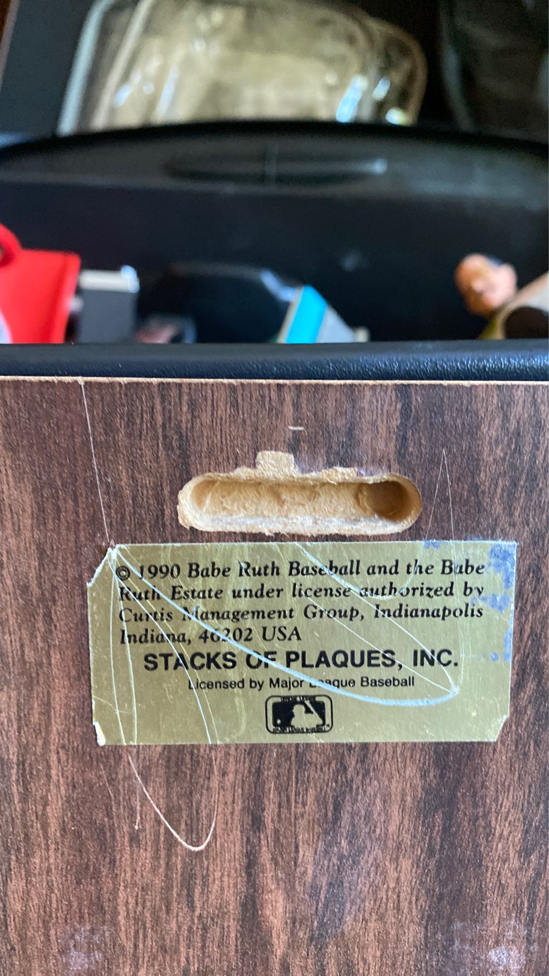 Babe Ruth plaque