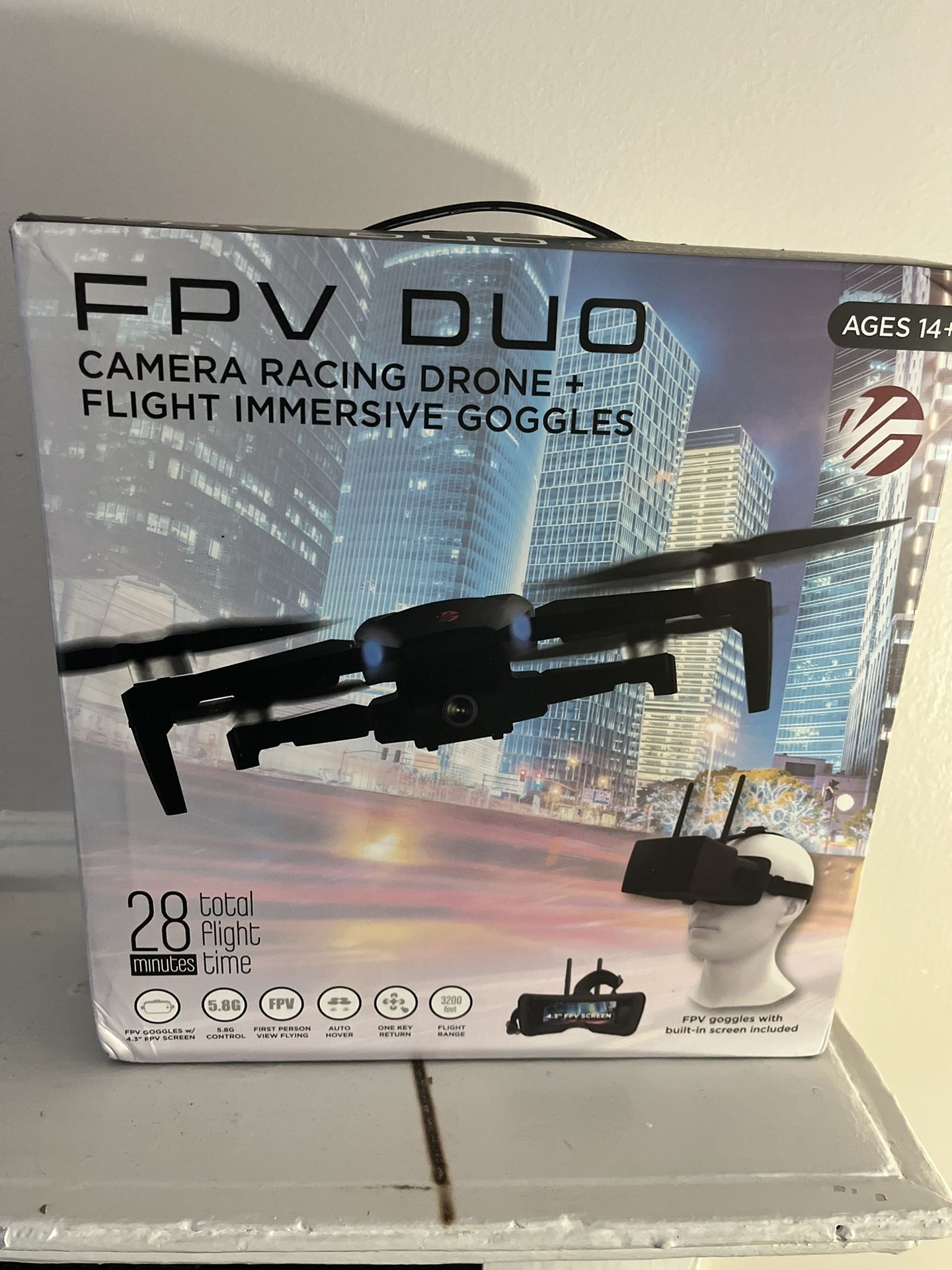 FPV DUO Camera Racing Drone W/ Goggles