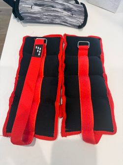 Ankle Weights Pair Red and Black
