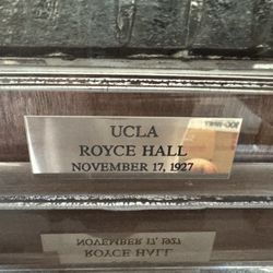 A piece of history of LA UCLA