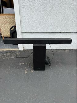 LG sound bar and subwoofer