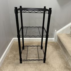 Black Wire Shelving Unit 
