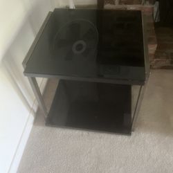 2 Glass End Tables