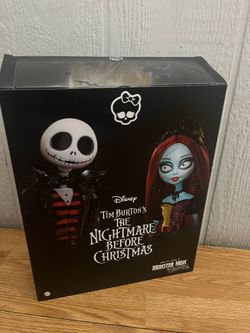 Monster High Skullector Nightmare Before Christmas Jack & Sally 11in Doll Set