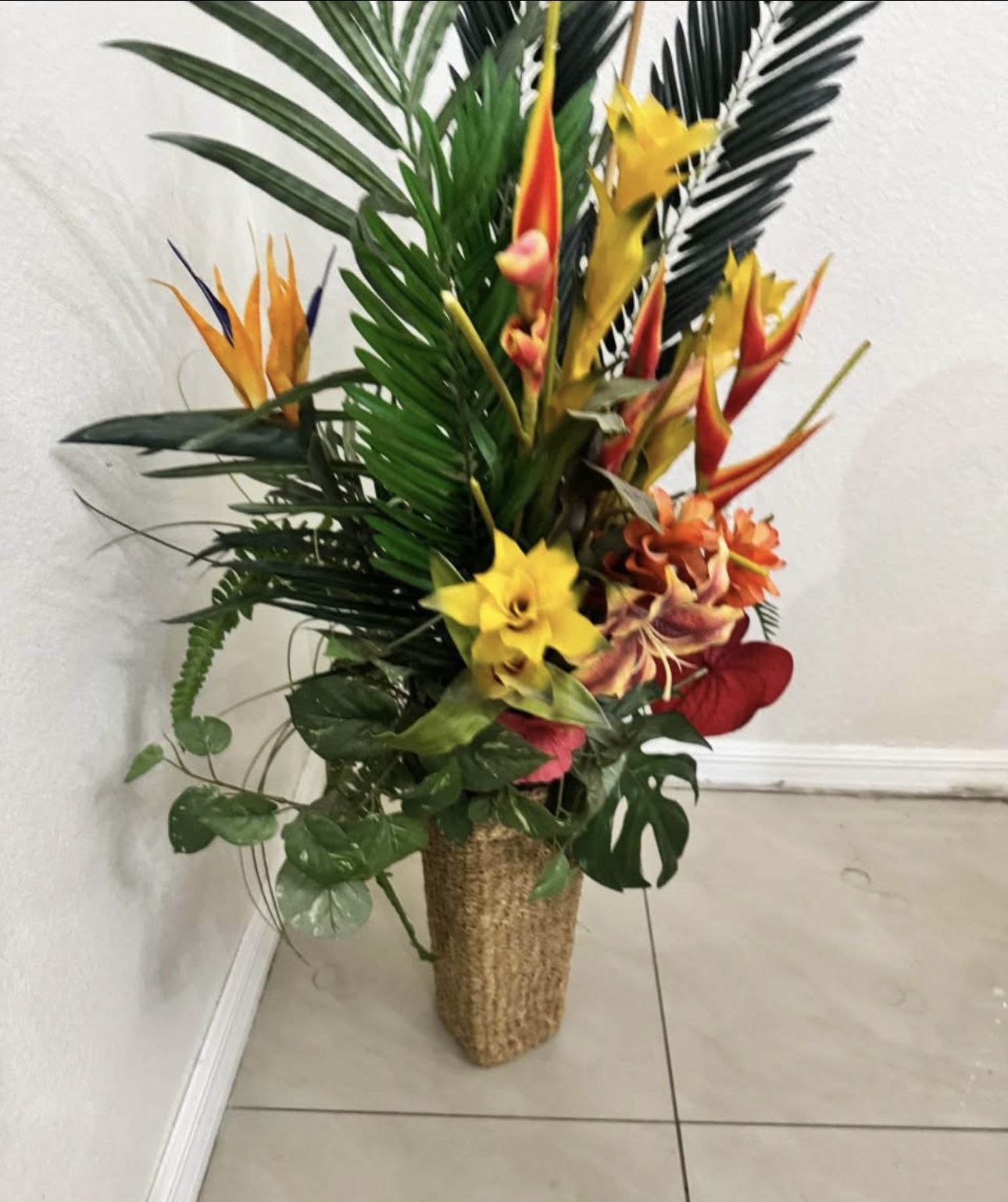 Exotic Elegance: Premium Tropical Silk Arrangements