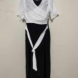 Layered Two Piece Pant Suit (Size:M)