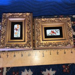 Vintage Hand Painted Piano Keys In Frame Signed By Artist Ruby Spade 