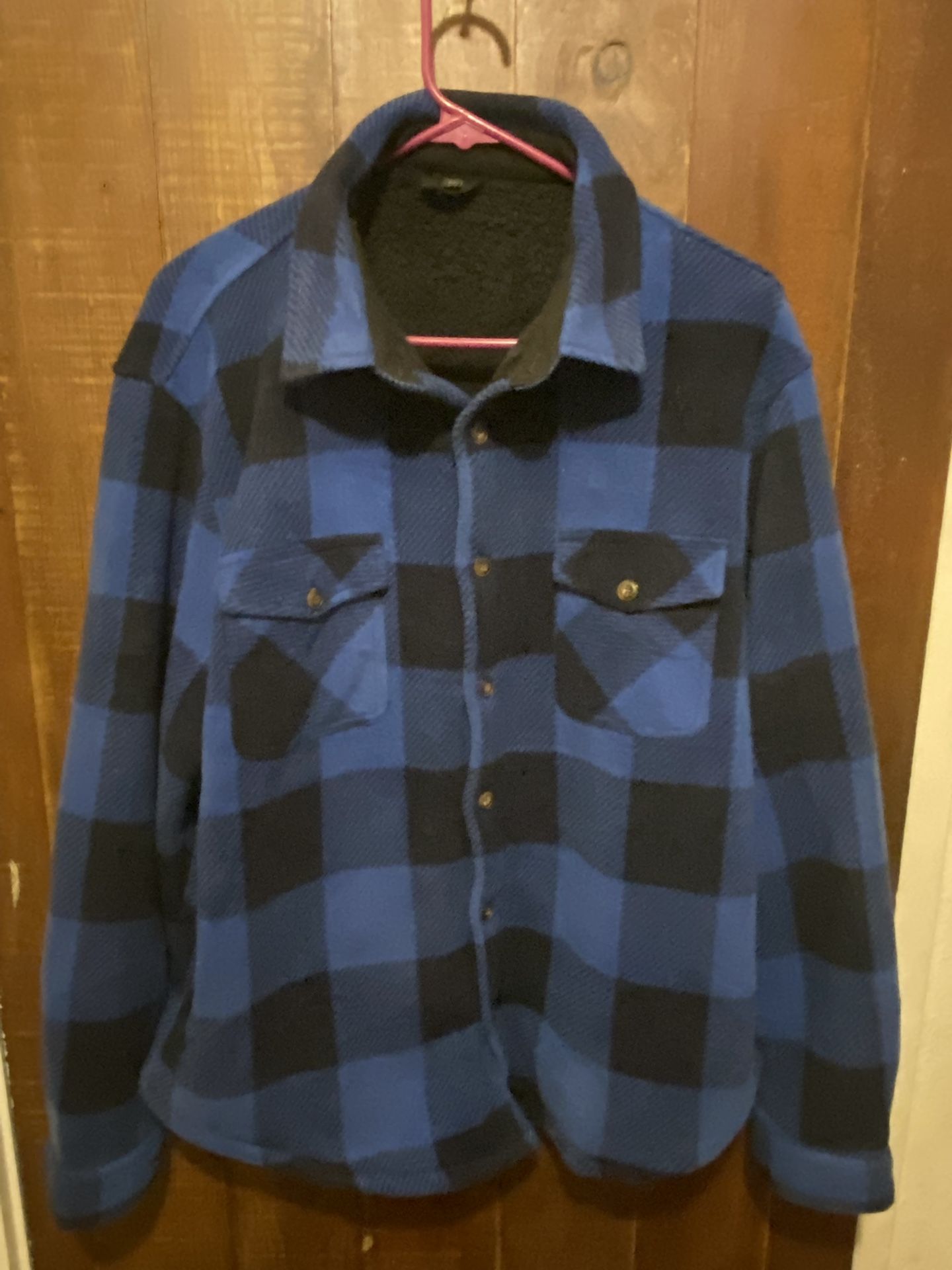 Men’s Medium Sherpa Fleece Shirt Jacket