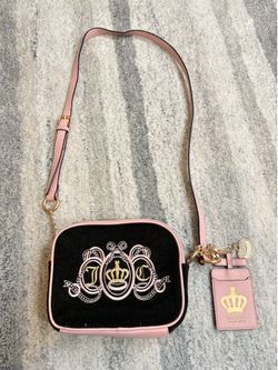 Juicy couture black crossbody bag purse