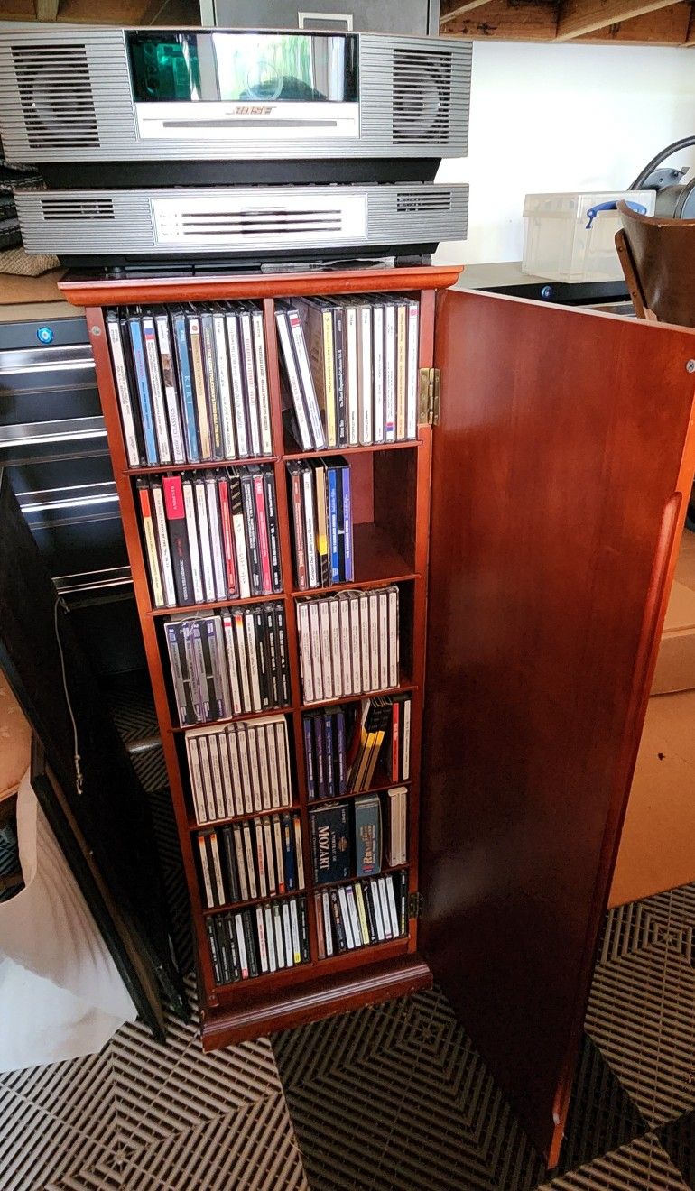 Bose CD Music System and CD Cabinet