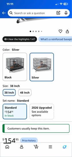 New in box dog cage