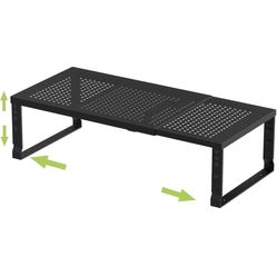 Expandable Adjustable Stackable Kitchen Organizer, Spice Rack,Metal Pantry Storage Shelves Racks,Counter Shelf for Cabinets, Countertop, Cupbo@A7-396