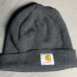 Carhartt A18 Beanie Knit Cuffed Coal Grey Heather One Size Fitts All