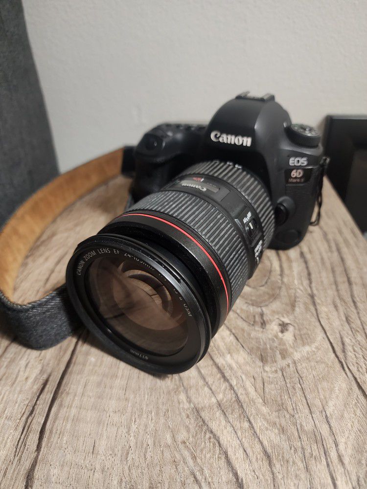 Canon EOS 6D Mark II with Canon EF 24-105mm 1:4 L IS II USM lens.