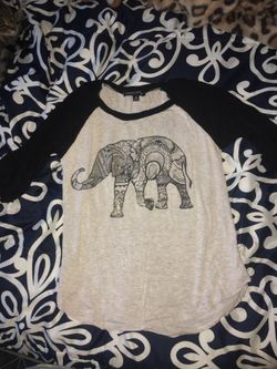 Elephant baseball tee