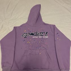 Purple Sp5der Hoodie – Size L – Brand New
