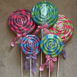 5 Giant Handmade Lollipop Decor/Background