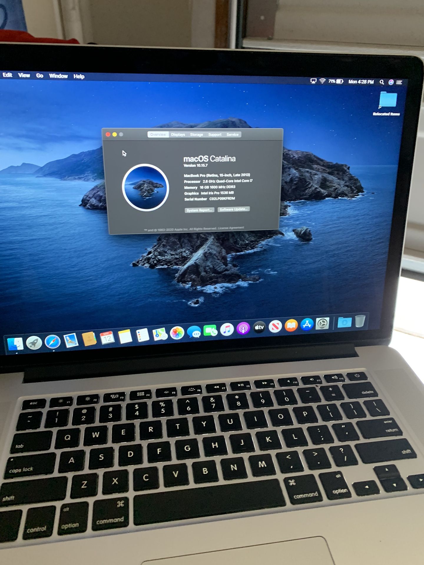 Retina 2012-13 i7 15” 