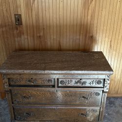 Antique Dresser With Marble Slab