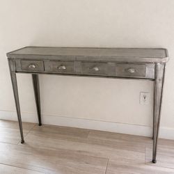 Metal entryway table