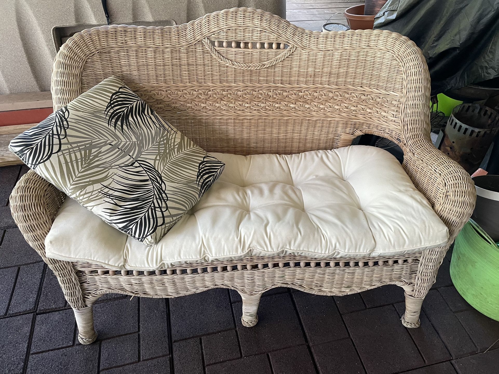 Wicker Loveseat