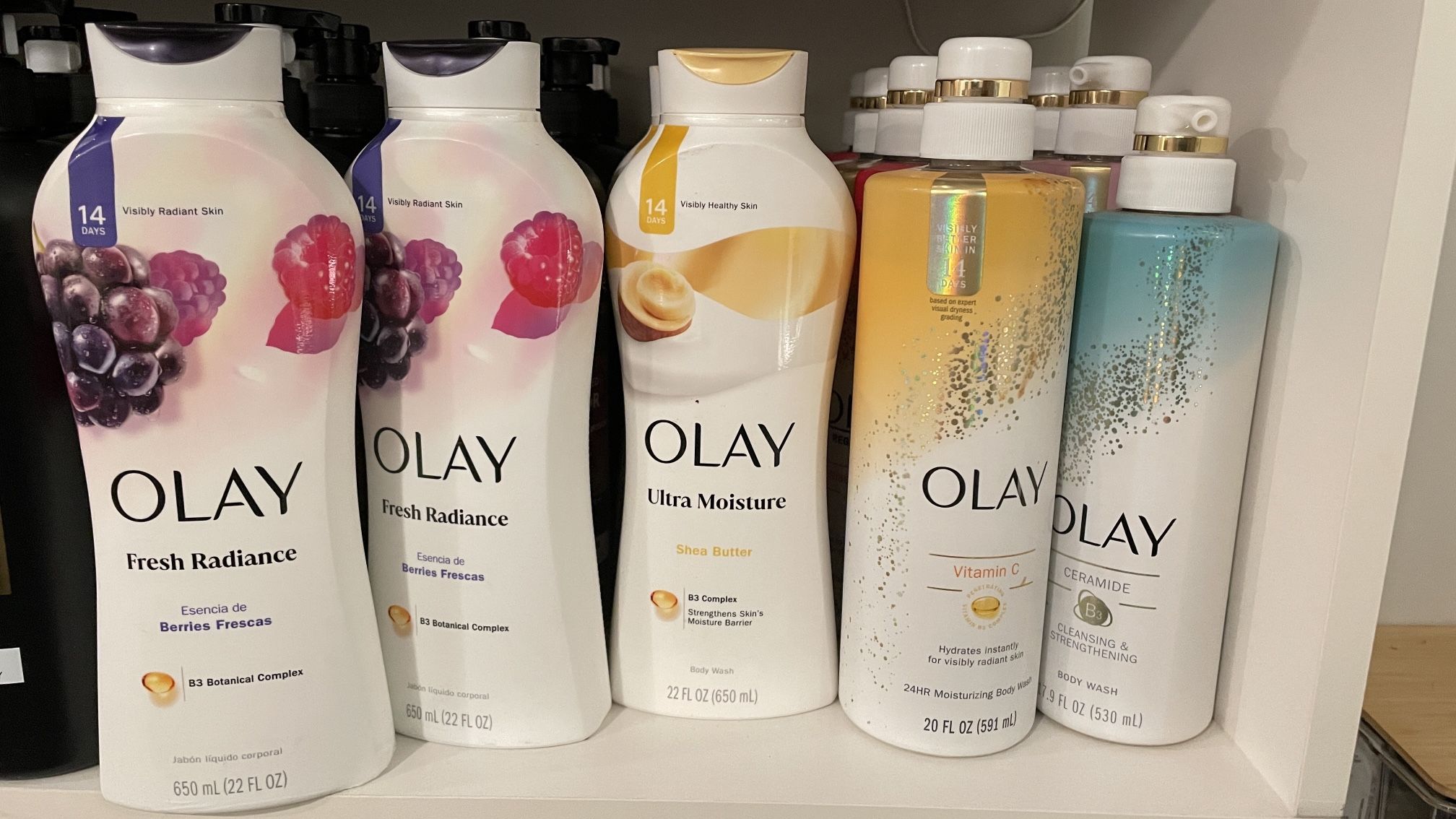 Olay bodywash $5ea Olay premium $8ea
