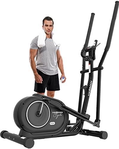 hasiman elliptical trainer exercise machine black