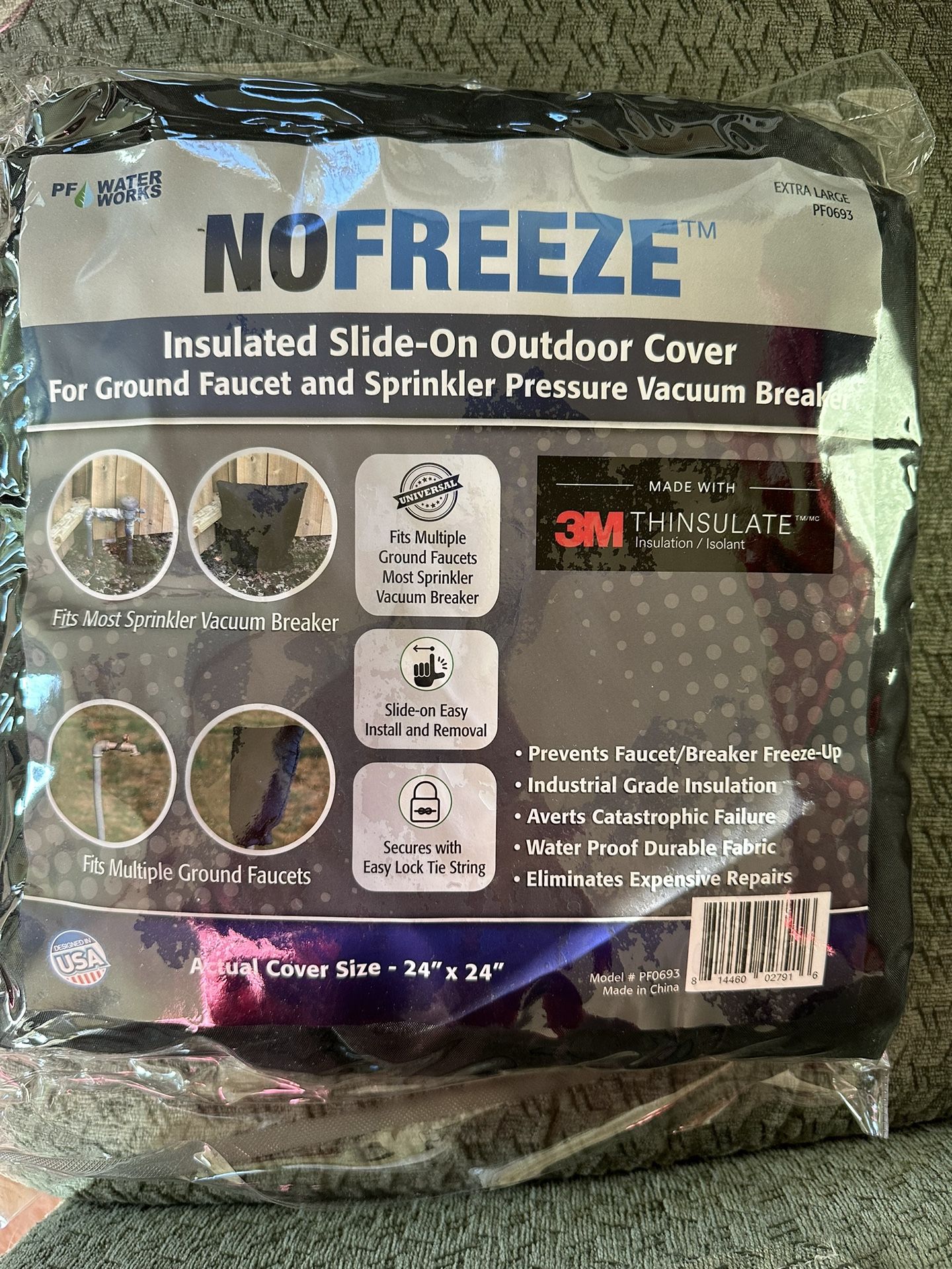 Insulated Outdoor Faucet Sprinkler Cover