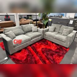 Corduroy 2 pc sofa set for livingroom