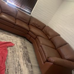 Leather Sectional Couch  