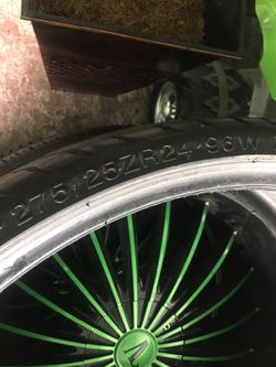 275/25zR24 used tires have two of them still like new $35 each