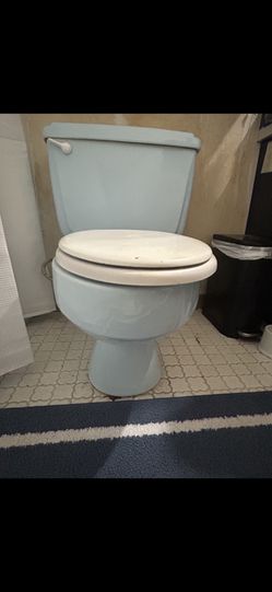 Toilet Baby Blue American Standard Works Fine Not In Use Ready For Pickup Deltona