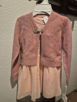 beautiful dress with a cardigan size S (5-6)