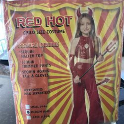 Children’s Size Medium Red Hot Halloween Costume 