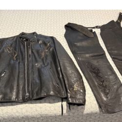 Gypsy Leather Jacket W/ Chops  “womenswear”