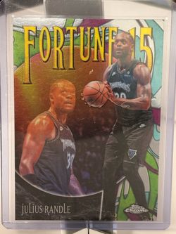 2025-26 Topps Chrome Julius Randle Fortune 15 Insert Minnesota Timberwolves