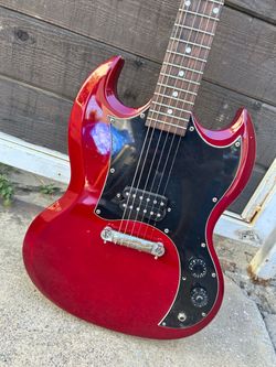 Maestro by Gibson SG-Style Electric Guitar — Cherry Red