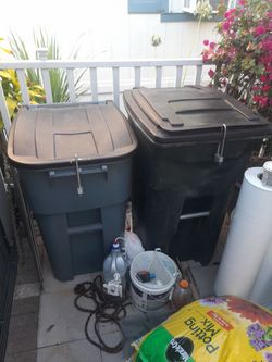 Trash   containers pick up only $40.00 each