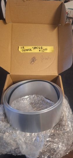 2" Aluminum Air Cleaner Spacer Edelbrock Holley Demon Carburetor. 35th Ave And McDowell Phx