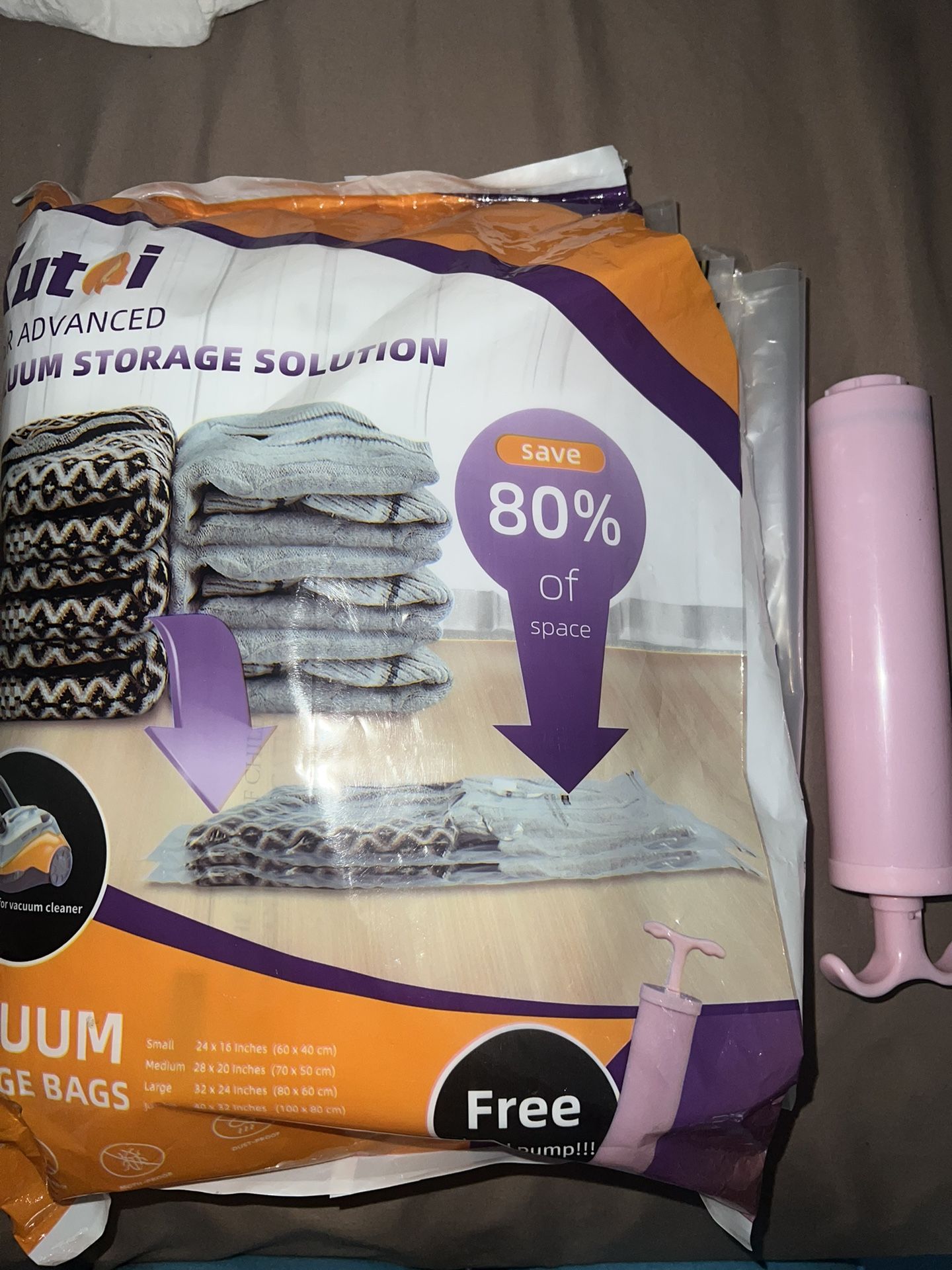 Vacuum Storage Bags w/ pump