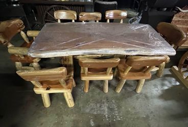 Cedar wood table