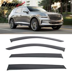 Fits 2021-2026 Genesis GV80 Window Visors Vent Rain Sun Guards Deflectors Tape-On