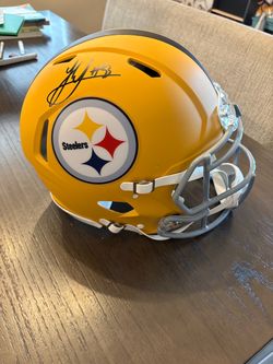 Jack Sawyer Signed Pittsburgh Steelers Riddell Speed Authentic Helmet BAS Beckett